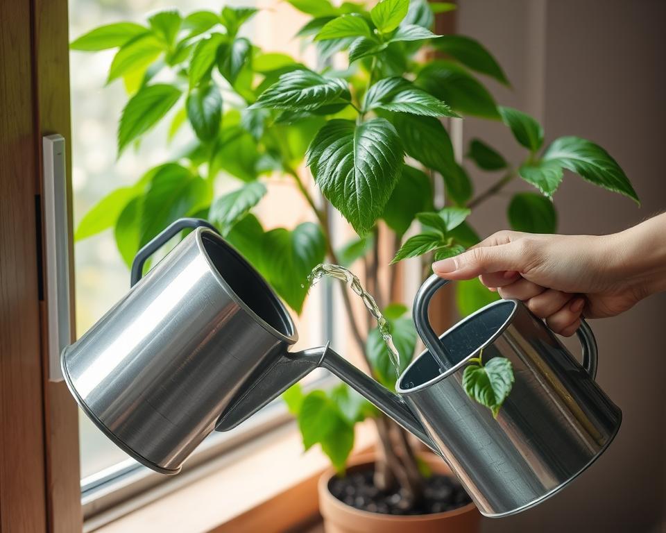 irrigação de plantas de interior