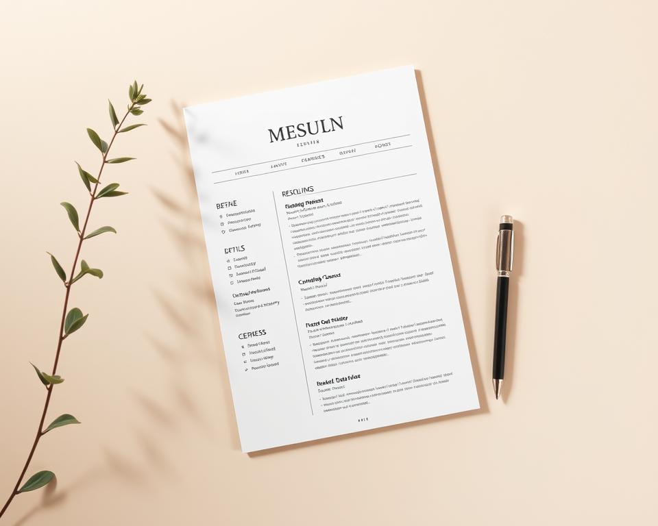 layout do currículo