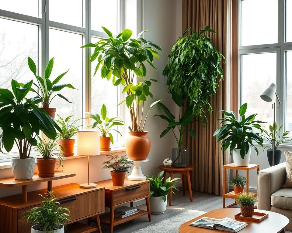 localização de plantas de interior